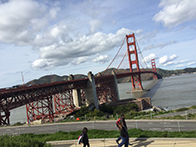 Golden Gate Bridge。